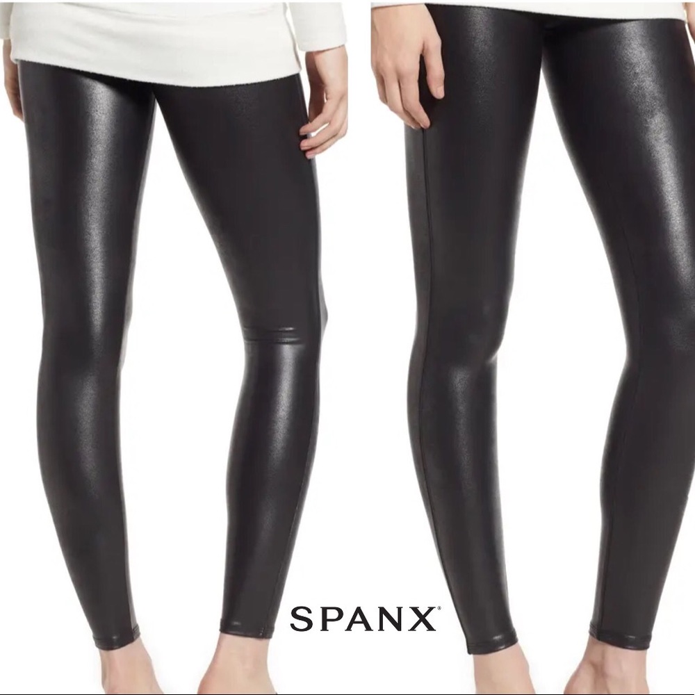 SPANX Faux Leather Leggings